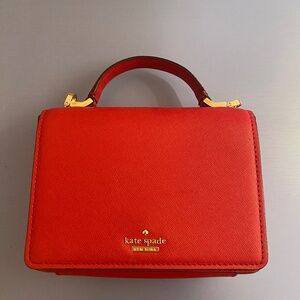 Kate spade small red crossbody bag